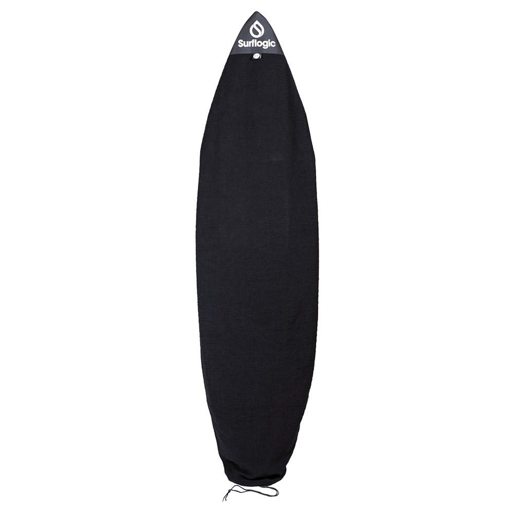 Surflogic Stretch Shortboard Cover 6'0 Black Accesorios, Adultos Unisex, Negro (Negro), Talla Única