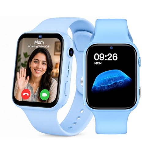 Image of SeTracker Kids Smart Watch for Boys Girls - L1G | 4G /5G SIM Support, GPS Tracking, HD Video Calling | Parental Control, Safe Zone Alert, SOS, Voice Chat, Class Mode | Ideal Gift for Kids - Blue