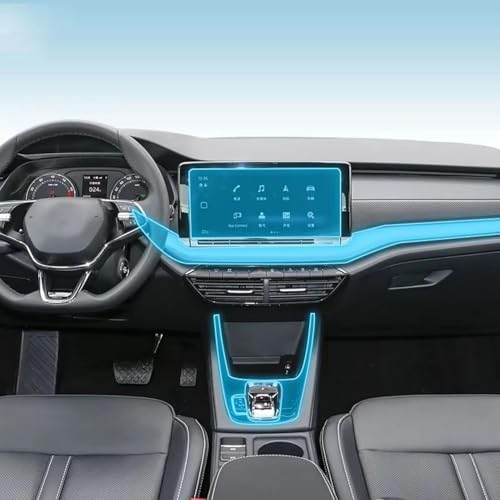 Film TPU Skoda Octavia 2023-2025 protection console centrale voiture autocollant