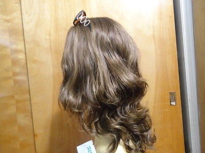 Malky European Sheitel Multidirectional Kosher Wavy Hair Wig Medium Brown size S