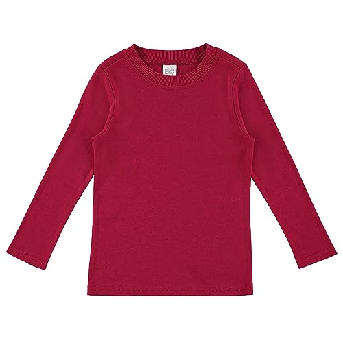 Cudlie 5-Pack Infant Girl Long Sleeve Shirt - Basic Baby Tees, Blouses, Tops - Solid Polka Dot & Printed Tshirts thumb #3