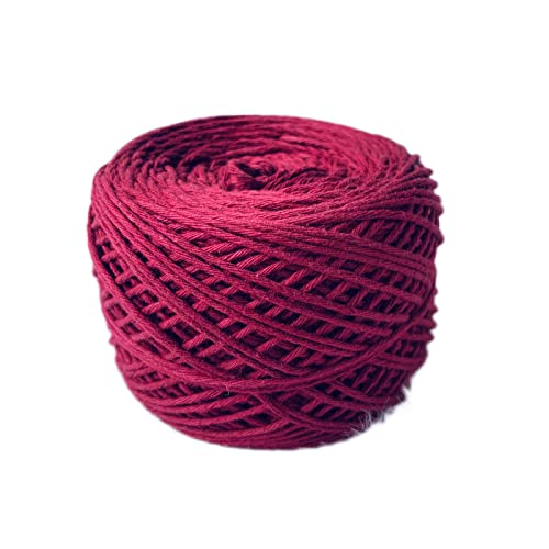 Image of Crochet Now 100% Cotton Yarn 8 Ply (100 Grams) goes with 5-6mm Hooks (Dark Maroon)