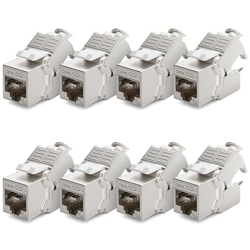 deleyCON 8x CAT6a Módulo de Clavija Keystone Cable de Conexión Cable de Red Conector STP Apantallamiento RJ45 Toma de Red Panel de Conexión Soporte Keystone Extensión | Ya disponible en tu tienda friki favorita! En mundofriki.es! deleyCON 8x CAT6a Módulo de Clavija Keystone Cable de Conexión Cable de Red Conector STP Apantallamiento RJ45 Toma de Red Panel de Conexión Soporte Keystone Extensión | Ya disponible en tu tienda friki favorita! En mundofriki.es!