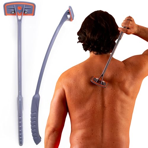 BRO SHAVER 2.2 - Afeitadora de espalda para hombres - Depilación del vello corporal - (HOJAS NO INCLUIDAS) (M)