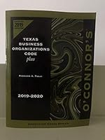 Texas Business Organizations Code plus 1539208931 Book Cover
