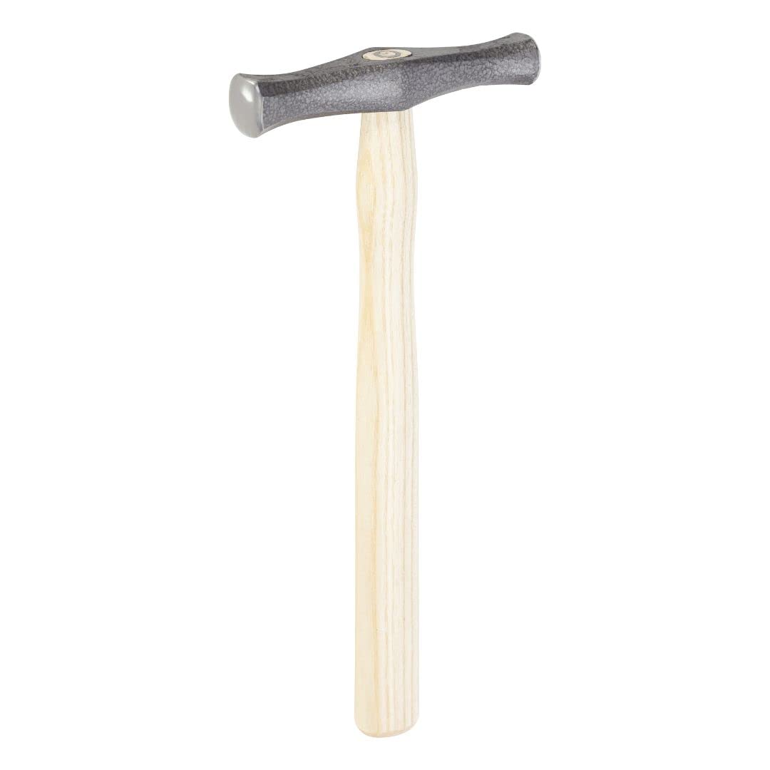 Picard Long Head Bumping Hammer,420gm (15 Oz) 28mm Round Face And 24mm Square Face, Wood Handle