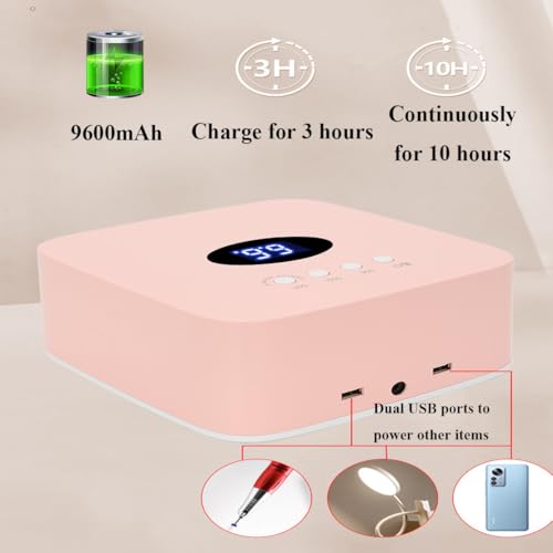 Lâmpada De Unha De Indução Inteligente,Lâmpada De Unha Sem Fio Para Esmalte Em Gel,Com 30 Contas De