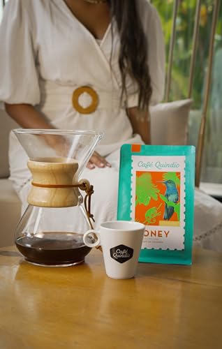Image of Cafe Quindio Medium Roast 100% Colombian Excelso Whole Bean Arabica Coffee - Mild Honey Specialty Harvest - 8.8 Ounce (Pack of 1)