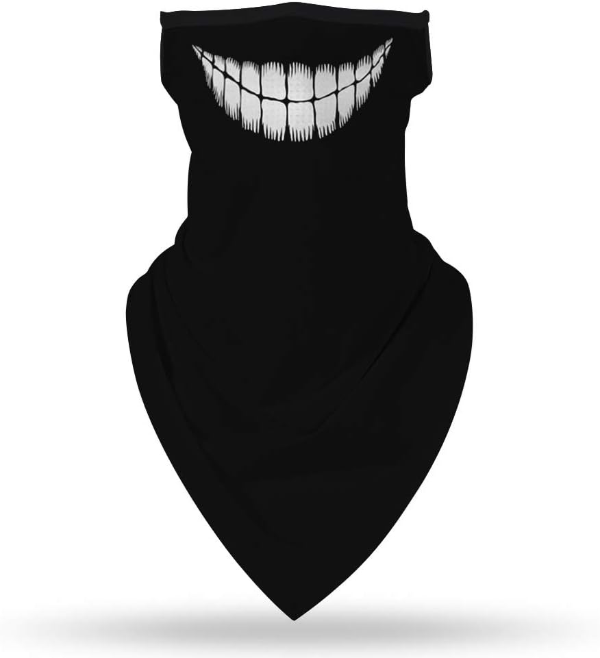 YAYOUREL Neck Gaiter Face Mask Bandanas for Men Women UV Face Scarf Cover Ear Loop Hole Facemask for Fishing Running Cycling - Image 3