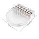 Mini Kalimba 17 Tasten Daumenklavier, Acryl Kalimba Handklavier Fingerklavier Mini Kalimba Kit mit Kalimba Tasche Transparentes Daumenklavier Starter Fingerklavier für Kinder
