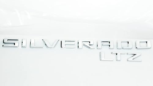 Miniatura 2 de Set 2019-2021 Silverado + LTZ Emblem 3D Letras de reemplazo para la puerta trasera Silverado LTZ (cromado)
