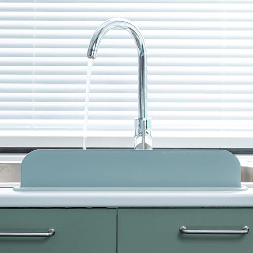 Protector de salpicaduras de silicona extra largo para fregadero de cocina 7
