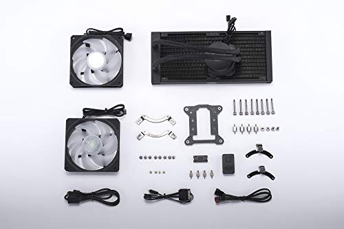 Image of Cooler Master MasterLiquid ML240L V2 ARGB Simple Water Cooling CPU Cooler 10.9 x 4.7 x 1.1 Inches 277 x 119.6 x 27.2 mm Liquid-Cooling-System-Cpu Cooler