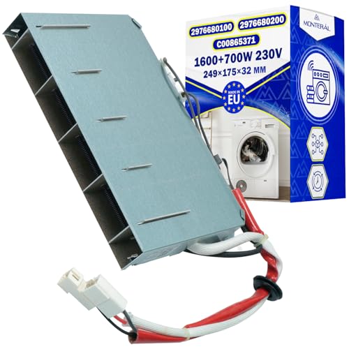 Resistance Seche Linge 1600+700W 230V avec le Code Original 2976680200 C00865371 pour Beko pour Blomberg - MADE IN EU - Garantie de 10 Ans – MONTERAL