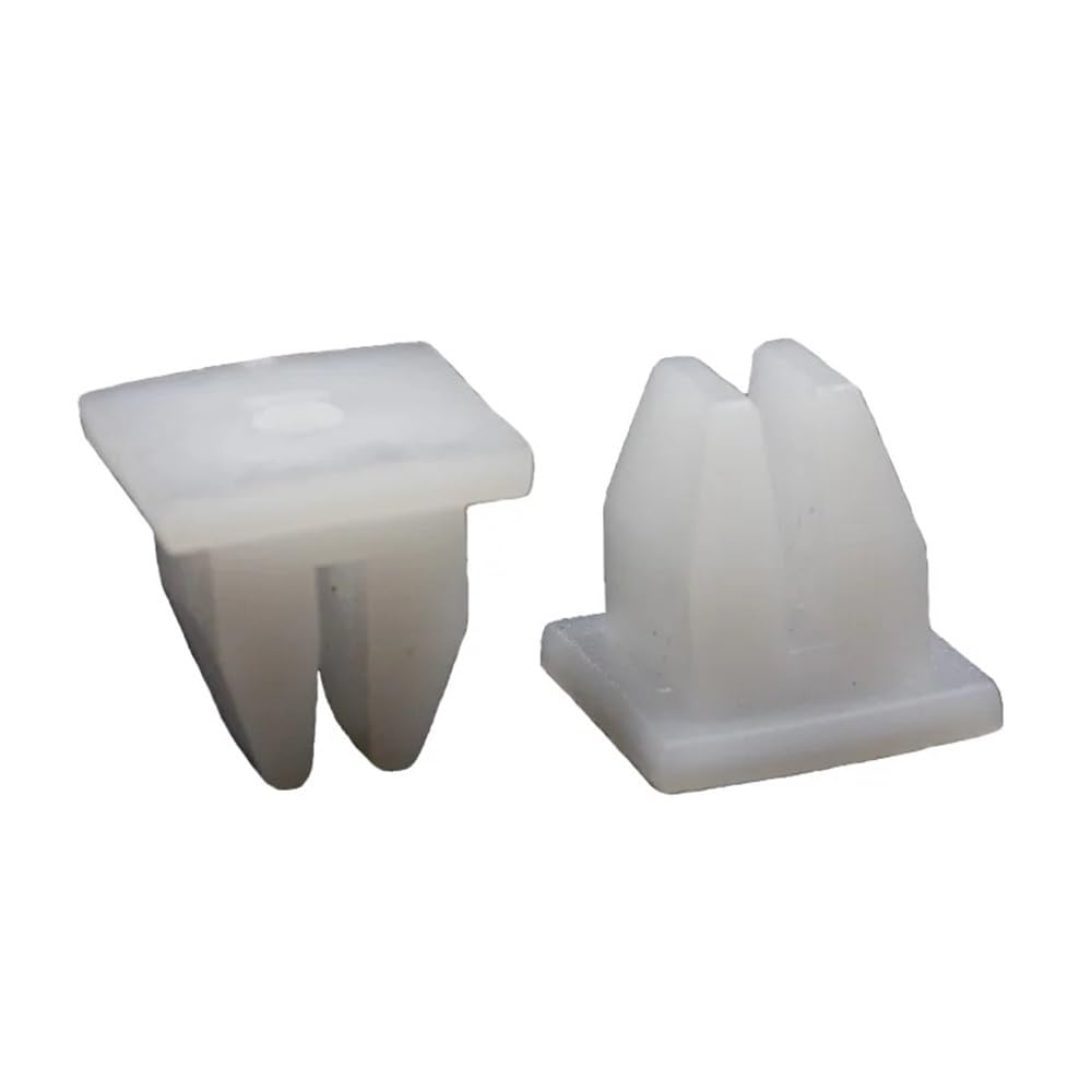 GLBMLMTHZP 30pcs Square Head nut grommet molding clips plastic white retainer fixed car trim accessories mounting snaps