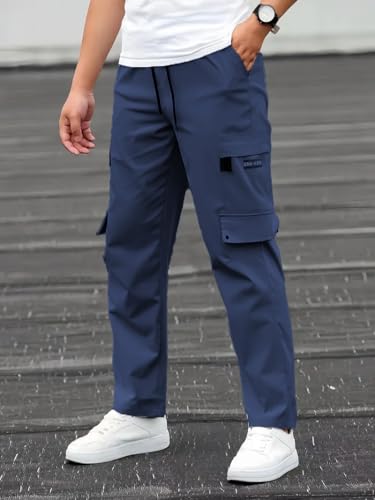 Image of Track Pants for Men || Men Track Pants || Men Stylish Track Pant || Cargo Track Pant for Men || Track Pant with Multiple Pockets