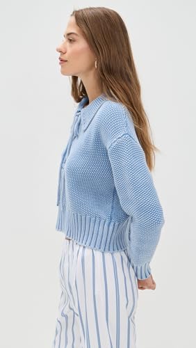 Splendid Women's Roxie Long Sleeve Front Lace Up Sweater4