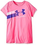 Under Armour Girls' Fast Lane T-Shirt, Pink Punk (640), Youth Small