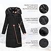 IKAZZ Winter Coats for Women, Thick Trench Style, ... #3