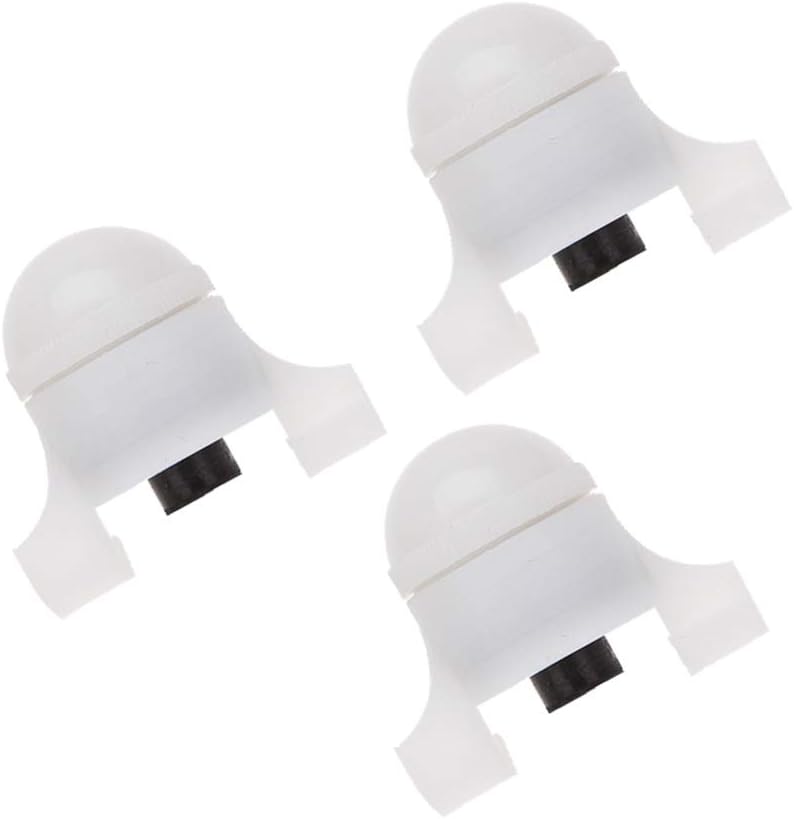 VORCOOL 3 Piezas Caña de Pescar, luz de Alarma, luz de la Noche, Huelga, Alerta, LED, luz de Destello, Alarma, Noche, Brillo, mordedura, Alarma (luz roja, Destello, a, luz Verde, Destello)