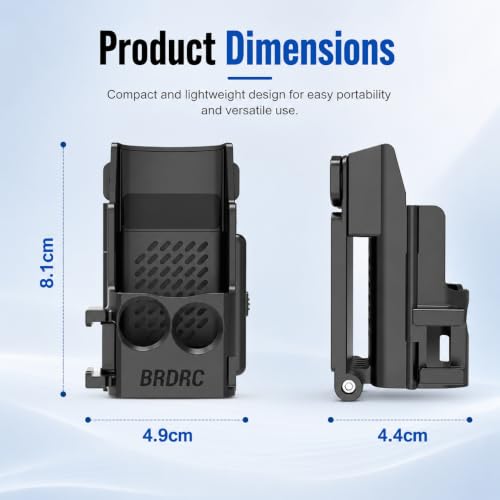 Image of ZORBES Magnet Mount Stand for Osmo Pocket 3 /4 Adjustable Clamp Holder | Equipped with standard screw hole and clip interface, compatible with tripods selfie sticks for hiking cycling