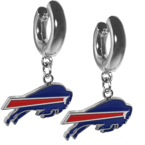 Siskiyou Sports NFL Buffalo Bills Huggie Hoop Earrings Team Colors One Size