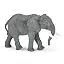 Papo 50198 Large African Elephant, Multicolour