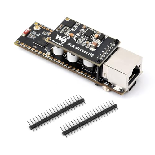 KLAYERS ESP32-S3R8 Ethernet Development Board with Wi-Fi, Bluetooth, PoE Power, Camera Interface for OV2640/OV5640, Pico-Compatible, Ideal for IoT, Image Capture, Smart Home & AI Projects