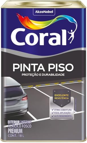 Tinta Acrílica Coral Pinta Piso 18L Premium (Branco Neve)