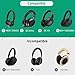 Geekria Headphones Pouch, Compatible with Sony WH-1000XM6, WH-1000XM4, Bose QC Ultra II, QC 45 and More, Universal Headset Pouch/Portable Travel Bag (Black PU)