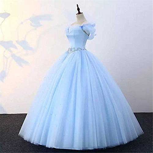 Datangep Women's Lace up Ball Gown Long Quinceanera Dress with Pleated Straps2