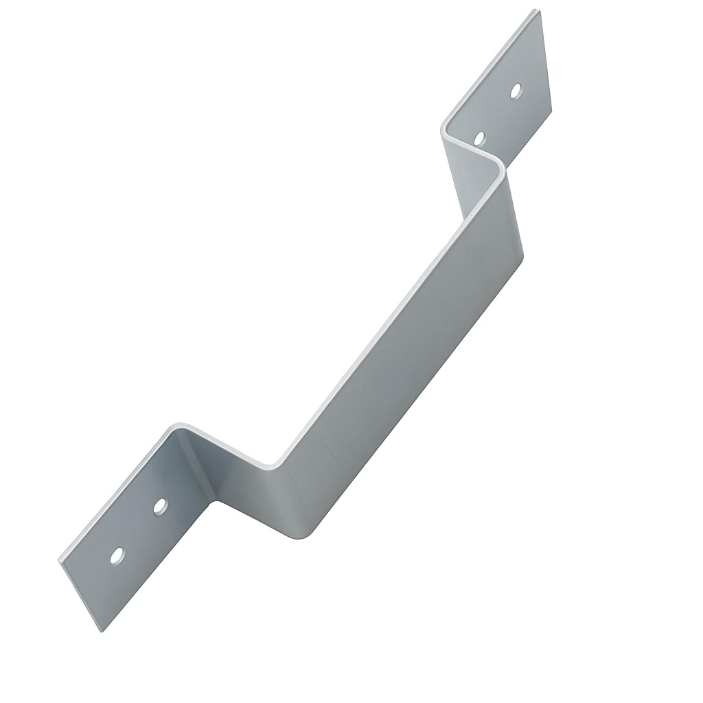 HAFD Galvanised Steel Security Panel Brackets 223mm x 40mm, Heavy Duty Fence Fixing Plates with Screws - Image 4