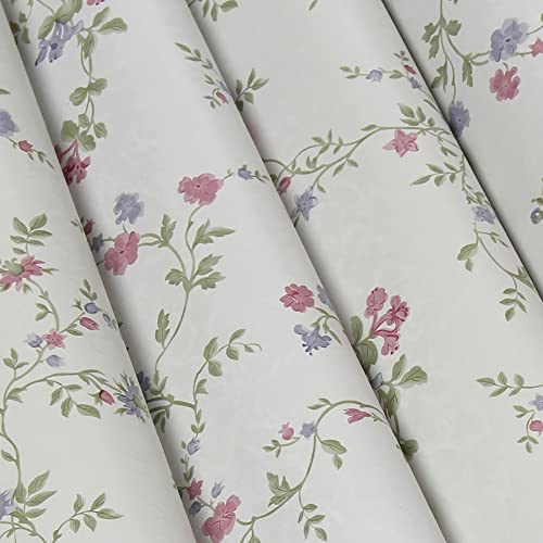 Taogift Peel And Stick Decorative Vintage Floral Contact Paper Shelf Liner For Drawer Liner Cabinets Furniture Window Wallpaper Sticker 24X117 Inches #TOP1