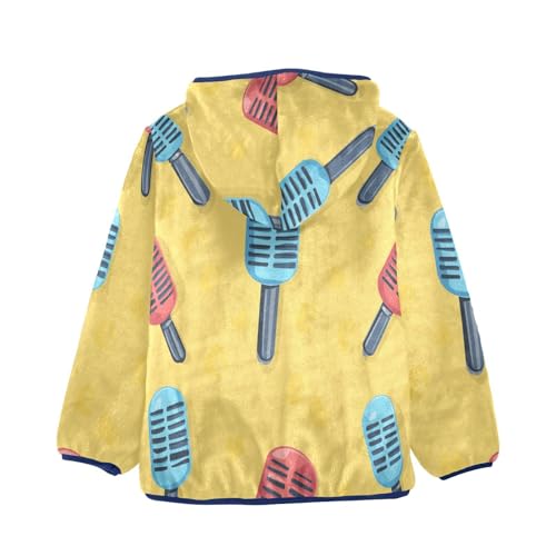 Mike Girls Fleece Jacket Girls Fall Jacket Girls Zip Up Hoodie Girls Sherpa Jacket 2-10T2