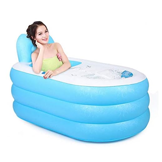 Portable Foldable Adult SPA Inflatable Bathtub Free Standing Bath Tub with Electric Air Pump (Blue)