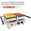 ALDKitchen Belgian Waffle Maker Thick with Removable Plates | Swing Type Belgian Waffle Iron | 2 Square-Shaped Waffles | 110V