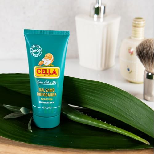 Cella Milano Aftershave Balm – Soothing & Hydrating Post-shave Formula for All Skin Types, Enriched with Aloe Vera, 100 ml – Irrestistible Pink Pepper & Precious Woods Scent, Made in Italy