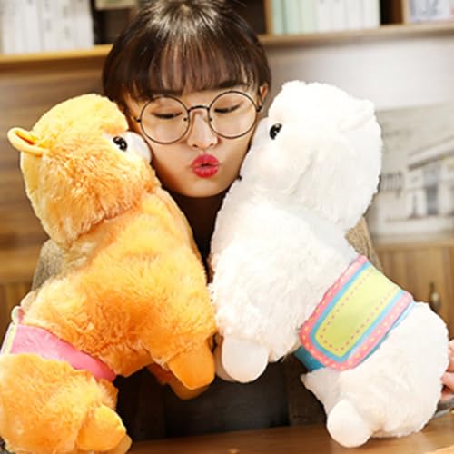 OUKEYI Alpaca Plush Toy, 13.7"/35cm Stuffed Animal Alpaca Doll Plushie Hug Pillow Soft Fluffy Cushion Super Christmas Valentine Gift, Birthday - Image 2