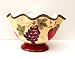 Tuscany Garden Colorful Hand Painted Mixed Fruit, Pedestal Fruit Bowl 6.75"H, 89281 by ACK