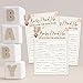 Baby Shower Games, Baby Mad Libs, Teddy Bear Flying With Hot Air Balloons Themed Cards, Baby Gender Reveal Party Game Decorations - 30 Cards (5