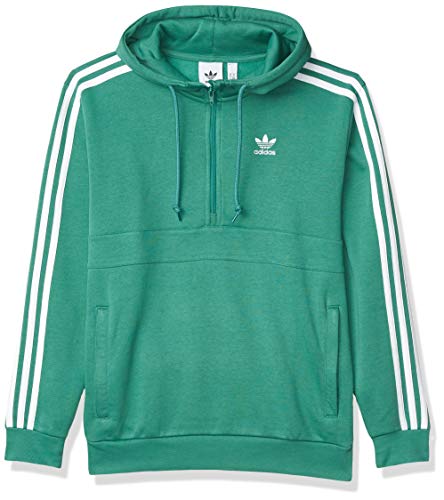 adidas Originals Men's 3-Stripes Half-Zip, Blue, M