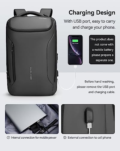 Mochila para portátil Muzee impermeable y de viaje miniatura 5