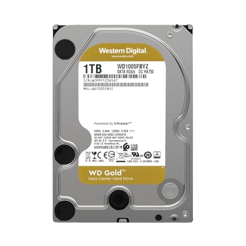 Image of Western Digital WD Gold 1TB Internal Hard Drive (WD1005FBYZ)