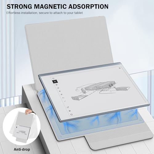 Image of MoKo Case for Remarkable 2 Tablet 10.3 inch with Pen Holder, White | Ultra-Thin, Back Magnetic Design, Smart Folio Cover