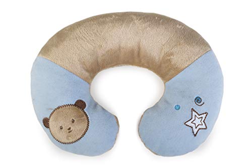 Suporte Pescoço Pequeno Urso, Kababy, Azul e Bege