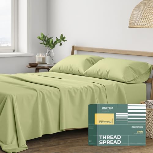 THREAD SPREAD Organic Cotton Queen Percale Set