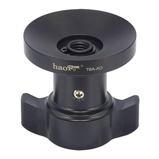 Haoge TBA-AD Spanngriff mit kurzem Gewinde, Knaufhalterung für Manfrotto Stativ Video Fluid Head Bowl Adapter MVH500A MVH502A 504HD 526 509HD 519
