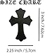 Chrome Hearts Inspired Leather Cross Patches, 10pcs, DIY Craft Pieces, Multicolour
