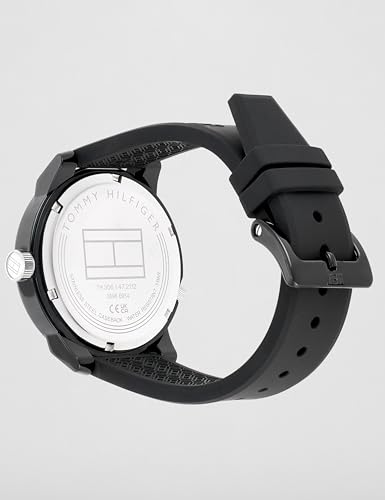 Image of Tommy Hilfiger Quartz Analog with Black Dial Black Silicone Strap Watch for Women - NCTH1791326W