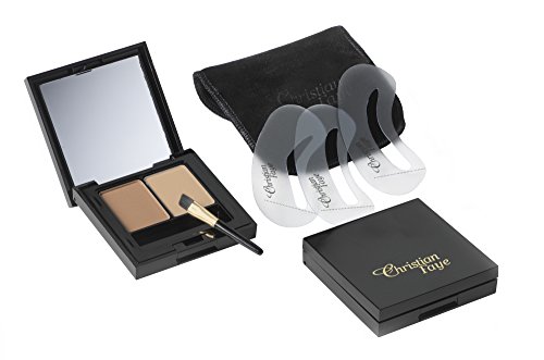 Christian Faye Eyebrow maquillage sourcils duo poudre marron pour redessiner la ligne des yeux
